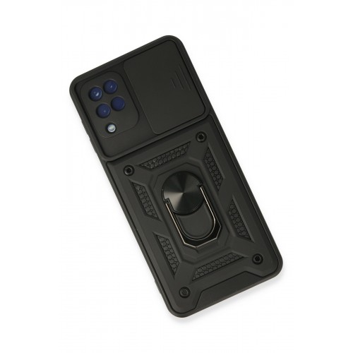 Newface Samsung Galaxy A22 Kılıf Pars Lens Yüzüklü Silikon - Siyah Newface Samsung Galaxy A22 Kılıf Pars Lens Yüzüklü Silikon - Siyah