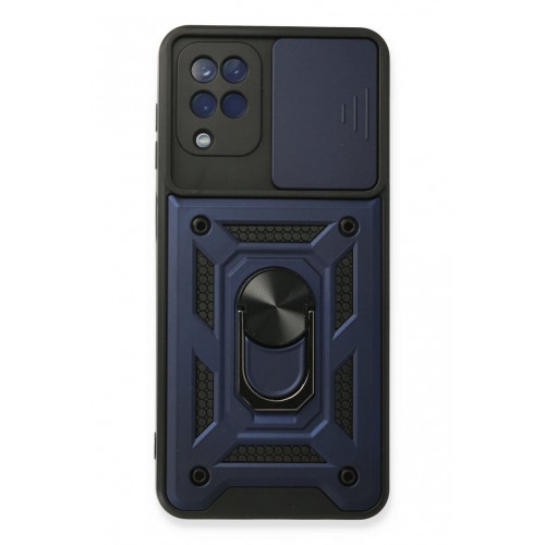Newface Samsung Galaxy A22 Kılıf Pars Lens Yüzüklü Silikon - Lacivert Newface Samsung Galaxy A22 Kılıf Pars Lens Yüzüklü Silikon - Lacivert