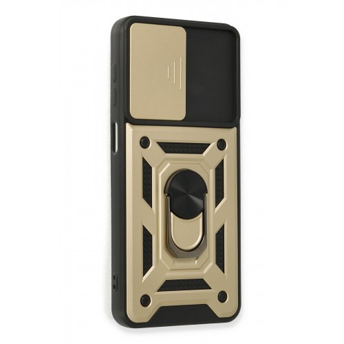 Newface Samsung Galaxy M22 Kılıf Pars Lens Yüzüklü Silikon - Gold Newface Samsung Galaxy M22 Kılıf Pars Lens Yüzüklü Silikon - Gold