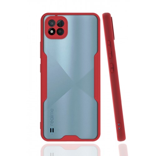 Newface Realme C11 2021 Kılıf Platin Silikon - Kırmızı Newface Realme C11 2021 Kılıf Platin Silikon - Kırmızı