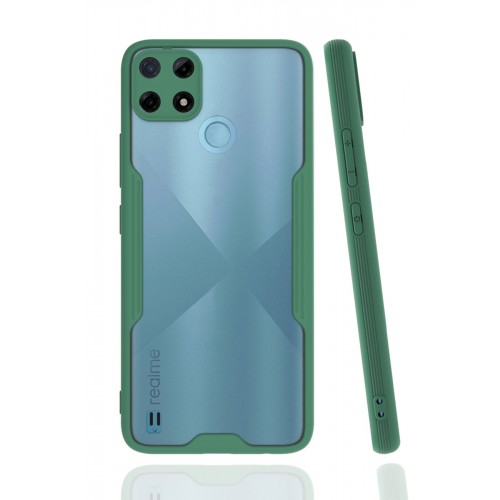 Newface Realme C25Y Kılıf Platin Silikon - Yeşil Newface Realme C25Y Kılıf Platin Silikon - Yeşil