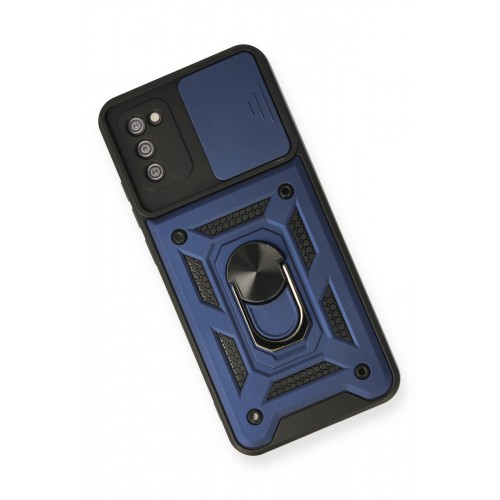 Newface Samsung Galaxy A03S Kılıf Pars Lens Yüzüklü Silikon - Lacivert Newface Samsung Galaxy A03S Kılıf Pars Lens Yüzüklü Silikon - Lacivert