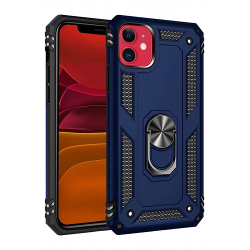 Newface iPhone 11 Kılıf Sofya Yüzüklü Silikon Kapak - Lacivert Newface iPhone 11 Kılıf Sofya Yüzüklü Silikon Kapak - Lacivert