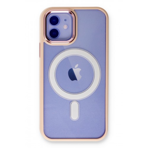 Newface iPhone 12 Kılıf Room Magneticsafe Silikon - Pudra Newface iPhone 12 Kılıf Room Magneticsafe Silikon - Pudra