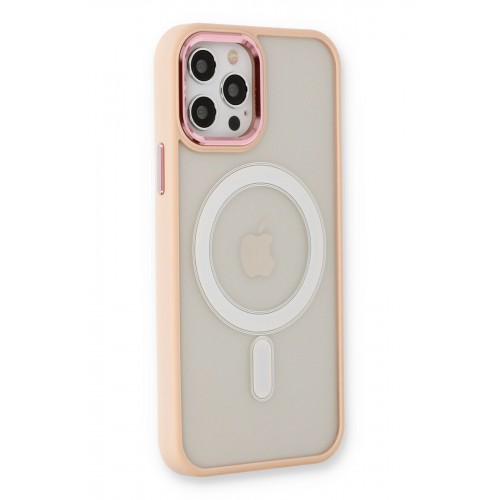 Newface iPhone 12 Pro Kılıf Room Magneticsafe Silikon - Pudra Newface iPhone 12 Pro Kılıf Room Magneticsafe Silikon - Pudra