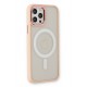 Newface iPhone 12 Pro Kılıf Room Magneticsafe Silikon - Pudra Newface iPhone 12 Pro Kılıf Room Magneticsafe Silikon - Pudra