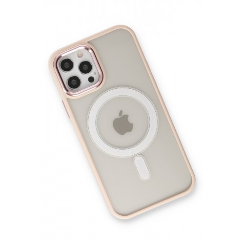 Newface iPhone 12 Pro Kılıf Room Magneticsafe Silikon - Pudra Newface iPhone 12 Pro Kılıf Room Magneticsafe Silikon - Pudra