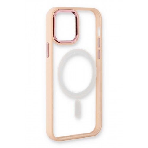 Newface iPhone 12 Pro Kılıf Room Magneticsafe Silikon - Pudra Newface iPhone 12 Pro Kılıf Room Magneticsafe Silikon - Pudra