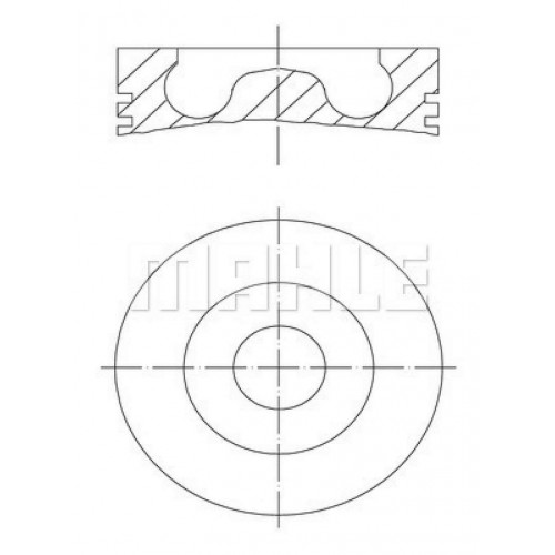 PISTON 81.01 mm ( 0.50) VOLKSWAGEN CADDY III GOLF V JETTA PASSAT 2.0 TDI 16V 03- AZV BKP BKD BVF BMN BMM PISTON 81.01 mm ( 0.50) VOLKSWAGEN CADDY III GOLF V JETTA PASSAT 2.0 TDI 16V 03- AZV BKP BKD BVF BMN BMM