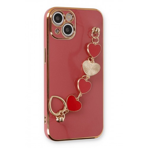 Newface iPhone 14 Kılıf Esila Silikon - Kırmızı Newface iPhone 14 Kılıf Esila Silikon - Kırmızı