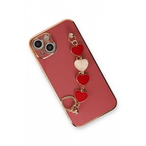 Newface iPhone 14 Kılıf Esila Silikon - Kırmızı Newface iPhone 14 Kılıf Esila Silikon - Kırmızı