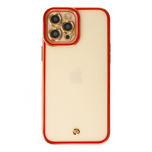 Newface iPhone 12 Pro Kılıf Liva Lens Silikon - Kırmızı Newface iPhone 12 Pro Kılıf Liva Lens Silikon - Kırmızı