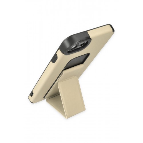 Newface iPhone 8 Kılıf Mega Standlı Silikon - Gold Newface iPhone 8 Kılıf Mega Standlı Silikon - Gold