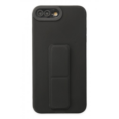 Newface iPhone 7 Plus Kılıf Mega Standlı Silikon - Siyah Newface iPhone 7 Plus Kılıf Mega Standlı Silikon - Siyah