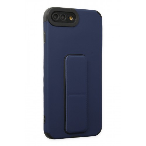 Newface iPhone 7 Plus Kılıf Mega Standlı Silikon - Mavi Newface iPhone 7 Plus Kılıf Mega Standlı Silikon - Mavi