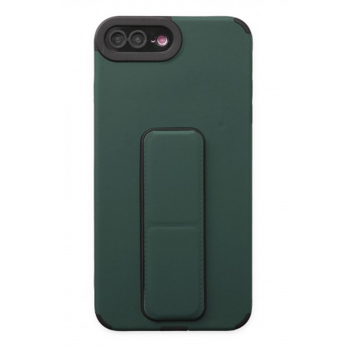 Newface iPhone 7 Plus Kılıf Mega Standlı Silikon - Yeşil Newface iPhone 7 Plus Kılıf Mega Standlı Silikon - Yeşil