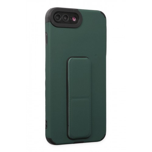 Newface iPhone 7 Plus Kılıf Mega Standlı Silikon - Yeşil Newface iPhone 7 Plus Kılıf Mega Standlı Silikon - Yeşil