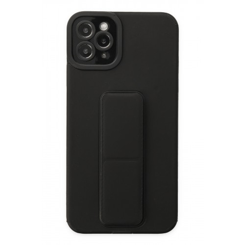 Newface iPhone 11 Pro Max Kılıf Mega Standlı Silikon - Siyah Newface iPhone 11 Pro Max Kılıf Mega Standlı Silikon - Siyah