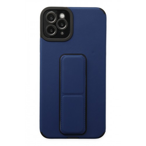 Newface iPhone 11 Pro Max Kılıf Mega Standlı Silikon - Mavi Newface iPhone 11 Pro Max Kılıf Mega Standlı Silikon - Mavi