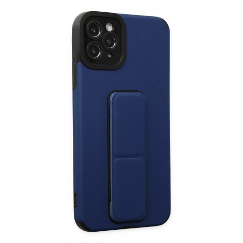 Newface iPhone 11 Pro Max Kılıf Mega Standlı Silikon - Mavi Newface iPhone 11 Pro Max Kılıf Mega Standlı Silikon - Mavi