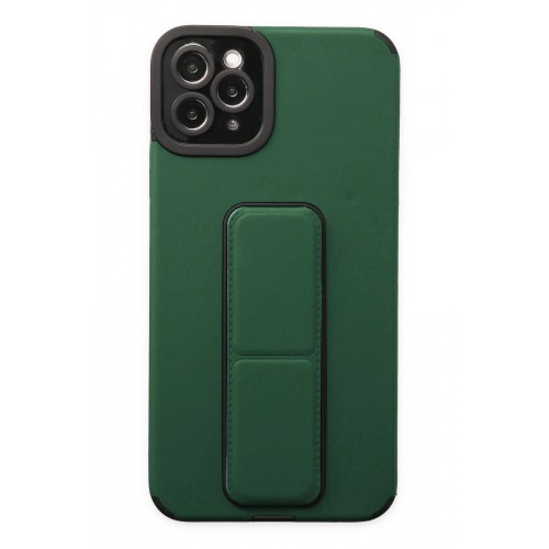 Newface iPhone 11 Pro Max Kılıf Mega Standlı Silikon - Yeşil Newface iPhone 11 Pro Max Kılıf Mega Standlı Silikon - Yeşil