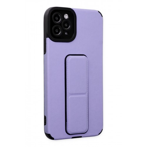 Newface iPhone 11 Pro Max Kılıf Mega Standlı Silikon - Lila Newface iPhone 11 Pro Max Kılıf Mega Standlı Silikon - Lila
