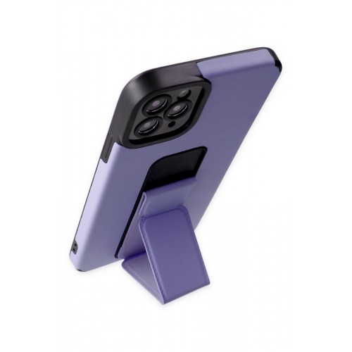 Newface iPhone 11 Pro Max Kılıf Mega Standlı Silikon - Lila Newface iPhone 11 Pro Max Kılıf Mega Standlı Silikon - Lila
