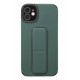 Newface iPhone 12 Kılıf Mega Standlı Silikon - Yeşil Newface iPhone 12 Kılıf Mega Standlı Silikon - Yeşil