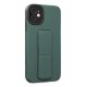 Newface iPhone 12 Kılıf Mega Standlı Silikon - Yeşil Newface iPhone 12 Kılıf Mega Standlı Silikon - Yeşil