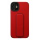 Newface iPhone 12 Kılıf Mega Standlı Silikon - Kırmızı Newface iPhone 12 Kılıf Mega Standlı Silikon - Kırmızı
