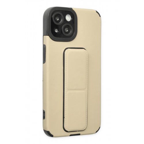 Newface iPhone 13 Kılıf Mega Standlı Silikon - Gold Newface iPhone 13 Kılıf Mega Standlı Silikon - Gold