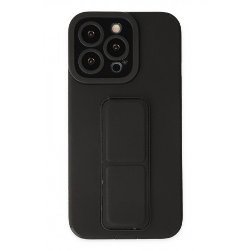 Newface iPhone 13 Pro Max Kılıf Mega Standlı Silikon - Siyah Newface iPhone 13 Pro Max Kılıf Mega Standlı Silikon - Siyah