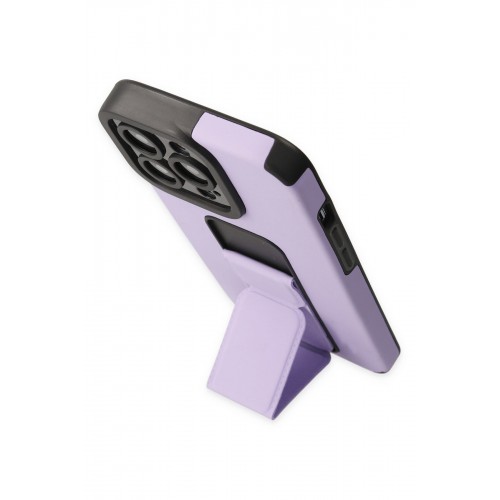 Newface iPhone 13 Pro Max Kılıf Mega Standlı Silikon - Lila Newface iPhone 13 Pro Max Kılıf Mega Standlı Silikon - Lila