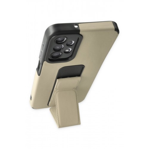 Newface Samsung Galaxy A13 4G Kılıf Mega Standlı Silikon - Gold Newface Samsung Galaxy A13 4G Kılıf Mega Standlı Silikon - Gold