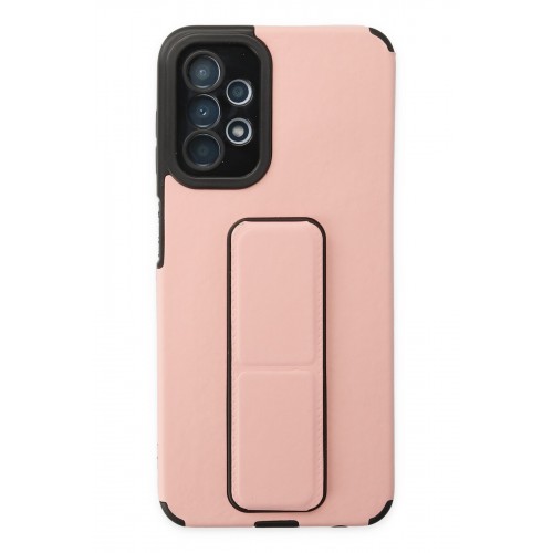 Newface Samsung Galaxy A13 4G Kılıf Mega Standlı Silikon - Pudra Newface Samsung Galaxy A13 4G Kılıf Mega Standlı Silikon - Pudra