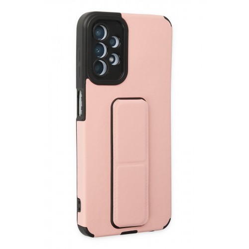 Newface Samsung Galaxy A13 4G Kılıf Mega Standlı Silikon - Pudra Newface Samsung Galaxy A13 4G Kılıf Mega Standlı Silikon - Pudra