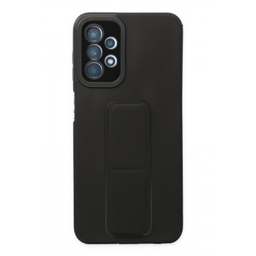 Newface Samsung Galaxy A23 4G Kılıf Mega Standlı Silikon - Siyah Newface Samsung Galaxy A23 4G Kılıf Mega Standlı Silikon - Siyah