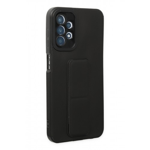 Newface Samsung Galaxy A23 4G Kılıf Mega Standlı Silikon - Siyah Newface Samsung Galaxy A23 4G Kılıf Mega Standlı Silikon - Siyah