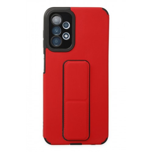 Newface Samsung Galaxy A23 4G Kılıf Mega Standlı Silikon - Kırmızı Newface Samsung Galaxy A23 4G Kılıf Mega Standlı Silikon - Kırmızı