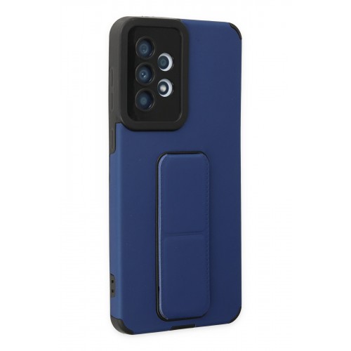Newface Samsung Galaxy A33 5G Kılıf Mega Standlı Silikon - Mavi Newface Samsung Galaxy A33 5G Kılıf Mega Standlı Silikon - Mavi