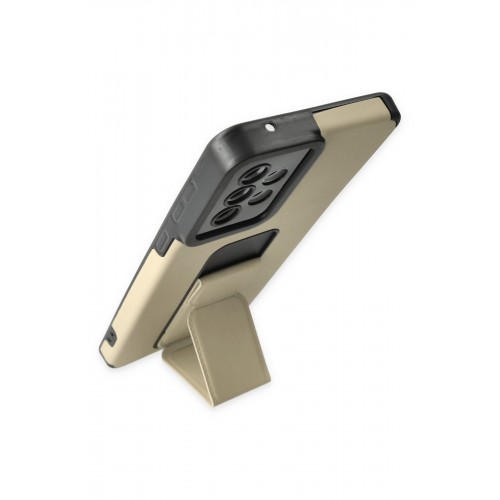 Newface Samsung Galaxy A33 5G Kılıf Mega Standlı Silikon - Gold Newface Samsung Galaxy A33 5G Kılıf Mega Standlı Silikon - Gold