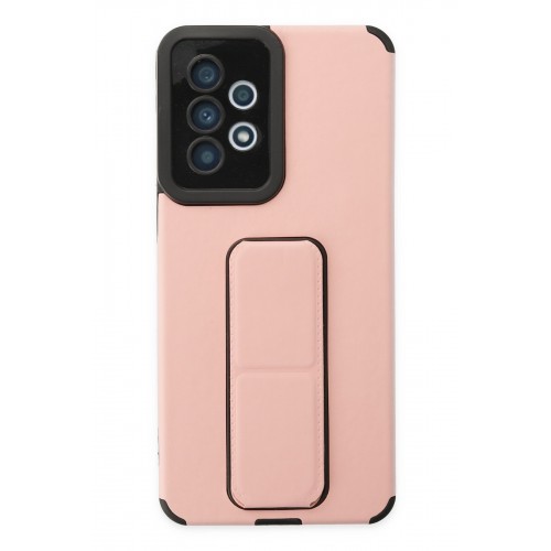 Newface Samsung Galaxy A33 5G Kılıf Mega Standlı Silikon - Pudra Newface Samsung Galaxy A33 5G Kılıf Mega Standlı Silikon - Pudra