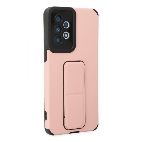Newface Samsung Galaxy A33 5G Kılıf Mega Standlı Silikon - Pudra Newface Samsung Galaxy A33 5G Kılıf Mega Standlı Silikon - Pudra