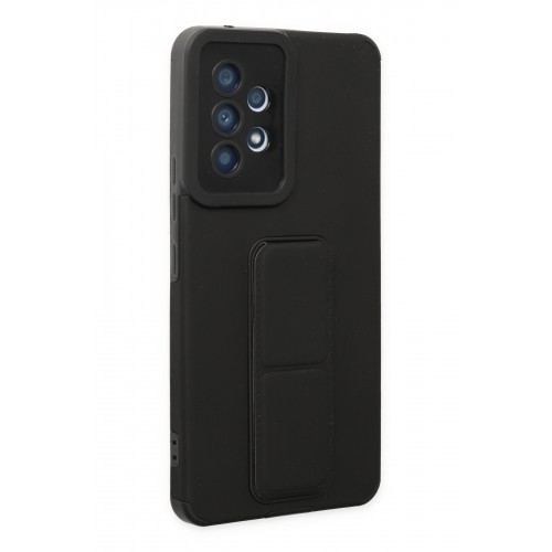 Newface Samsung Galaxy A53 5G Kılıf Mega Standlı Silikon - Siyah Newface Samsung Galaxy A53 5G Kılıf Mega Standlı Silikon - Siyah
