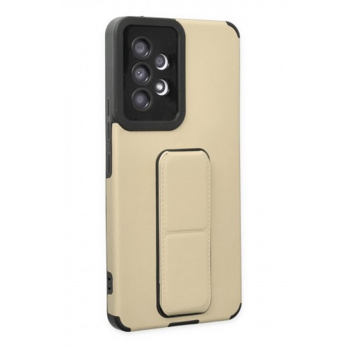 Newface Samsung Galaxy A53 5G Kılıf Mega Standlı Silikon - Gold Newface Samsung Galaxy A53 5G Kılıf Mega Standlı Silikon - Gold
