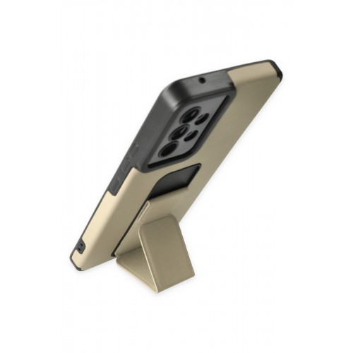 Newface Samsung Galaxy A53 5G Kılıf Mega Standlı Silikon - Gold Newface Samsung Galaxy A53 5G Kılıf Mega Standlı Silikon - Gold