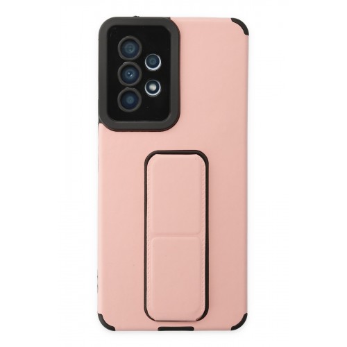 Newface Samsung Galaxy A53 5G Kılıf Mega Standlı Silikon - Pudra Newface Samsung Galaxy A53 5G Kılıf Mega Standlı Silikon - Pudra