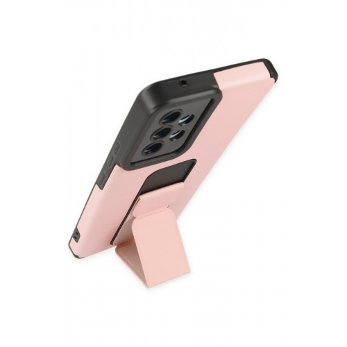 Newface Samsung Galaxy A53 5G Kılıf Mega Standlı Silikon - Pudra Newface Samsung Galaxy A53 5G Kılıf Mega Standlı Silikon - Pudra