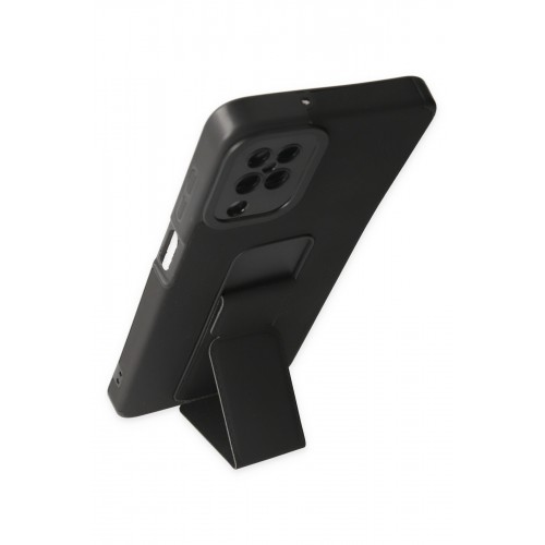 Newface Samsung Galaxy M12 Kılıf Mega Standlı Silikon - Siyah Newface Samsung Galaxy M12 Kılıf Mega Standlı Silikon - Siyah