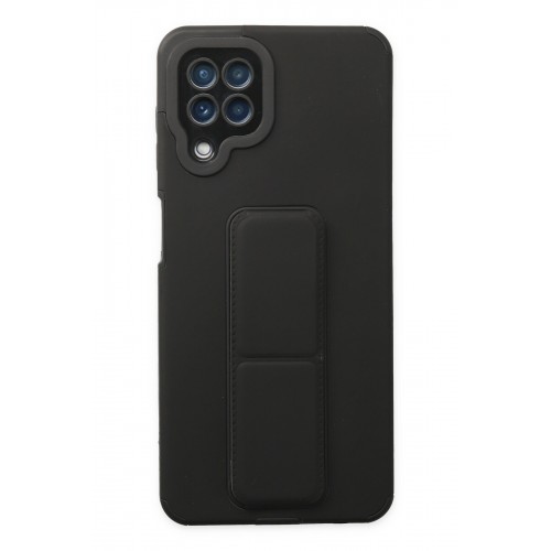Newface Samsung Galaxy M32 Kılıf Mega Standlı Silikon - Siyah Newface Samsung Galaxy M32 Kılıf Mega Standlı Silikon - Siyah